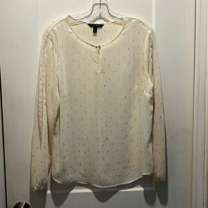 Banana Republic Blouse, size L. Great detail and trim.